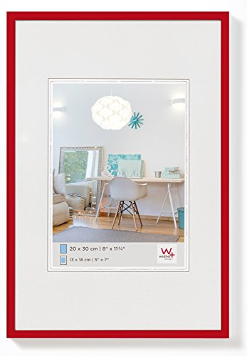 walther design Bilderrahmen rot 50 x 60 cm New Lifestyle Kunststoffrahmen KV060R