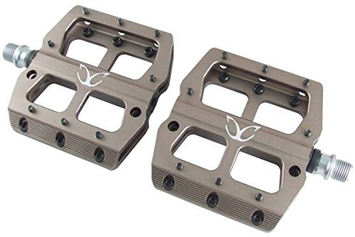 eXotic Thru Pin Flat Pedale, super dünn, 2 abgedichtete Lager, einfach zu ersetzende Pins