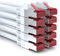 deleyCON 10x 2m Câble Patch CAT6 PIMF S/FTP un Blindage CAT-6 RJ45 Câble Réseau Câble Ethernet LAN DSL Routeur Modem Point D'Accès Patch Panels - Blanc