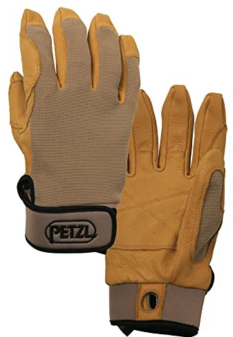 PETZL - Leichte Handschuhe zum Sichern und Abseilen CORDEX - Unisex, Hellbraun , S
