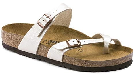 Birkenstock Womens Mayari Graceful Pearl White Birko-Flor Sandals 37 EU