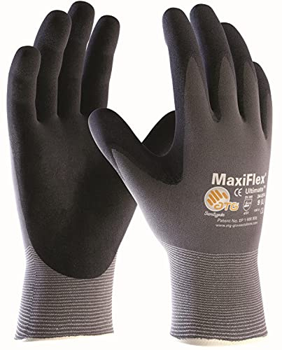 ATG 3er Pack MaxiFlex Ultimate Arbeitshandschuhe, Montagehandschuhe (alle Größen), Größe:12 (XXXL)