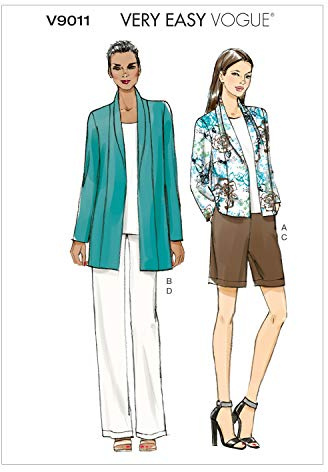Vogue V9011 VGE ZZ (LRG-XLG-XXL) Schnittmuster zum Nähen, Elegant, Extravagant, Modisch