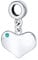 Personalisierte Gravierbare Initialee Monogramm Aqua Blau Simuliert Aquamarin Kristall Akzent Herz Form Baumelnd Bead Charme .925 Sterling Silber Für Frauen Teenager Europäischen Armband Anpassbar