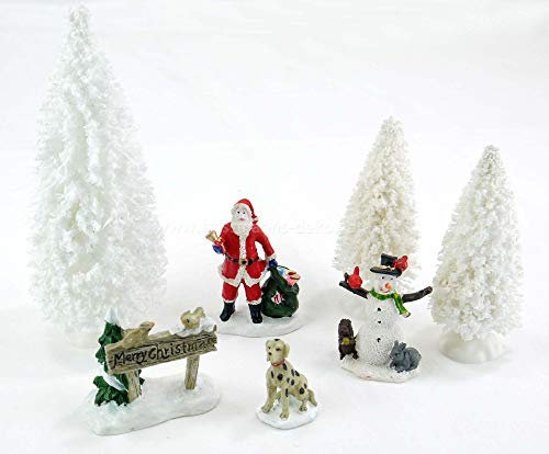 Weihnachtsdeko Deko Tischdeko Baum Schneemann Hund Merry Christmas Bloom its 6 TLG