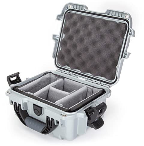 Nanuk 905 Waterproof Hard Case with Padded Dividers - Silver