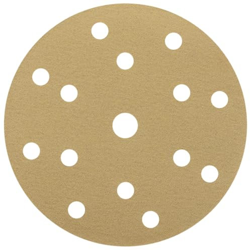 NTools HMF 7 Disque abrasif 150mm avec 15 Trous, Grain 180 | Disque poncage 150mm pour ponceuses excentriques avec ⌀ de plateau de ponçage 150 mm | Grain 180 | 10 pièces