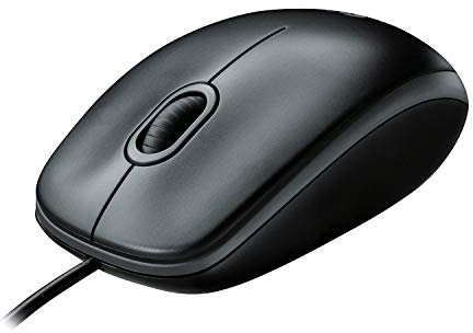 Logitech M100R Wired Usb Mouse Dark Black