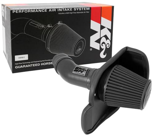 K&N Cold Air Intake System: Dry-Flow Air Filter, Increase Performance & Towing: Compatible with 2011-2023 Chrysler/Dodge: 300, Challenger, Charger, 71-2545