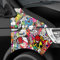 Auto-Dress Stickerbomb Auto-Folie mit Luftkanal-Technik für 3D Car-Wrapping (100x150cm, Design: Special, Farbe: Bunt, Finish: Glanz)