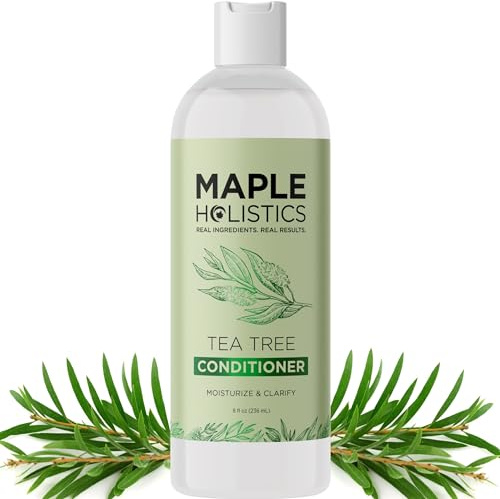 Cleansing and Moisturising Tea Tree Conditioner - Australian Tea Tree Oil Hair Conditioner for Dry Damaged Hair Plus Oily Hair and Scalp Care - Silicone Paraben and Sulphate Free Conditioner - 236mL