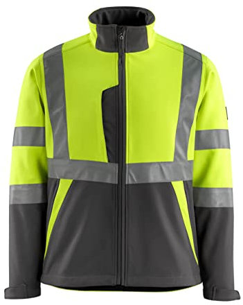 Mascot Softshelljacke Kiama, 1 Stück, 4XL, gelb/dunkelanthrazit, 15902-253-1718-4XL