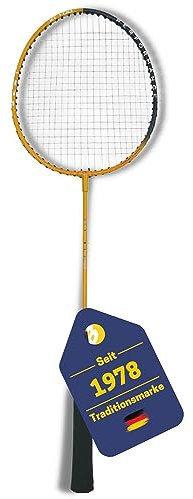 Best Sporting Badminton Schläger 100 XT I Griffband Badmintonschläger I Schaft und Rahmen aus gehärtetem Stahl I Verstärktes T-Stück I Badminton Racket