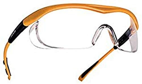 Bollé Safety PSSTARG-015, Schutzbrille, Saffron Rahmen, Klare Gläser, Einheitsgröße Serie TARGA
