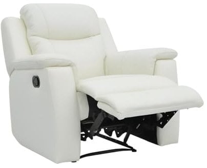 Vente-Unique-Relaxsessel Fernsehsessel Leder - Elfenbeinfarben - Evasion