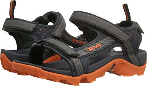 Teva Tanza C's Unisex-Kinder Sport- & Outdoor Sandalen, Grau (grey/orange 519), EU 28