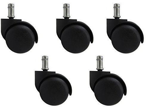 BiMi Rotelle girevoli per sedia da ufficio, 5 x 50 mm