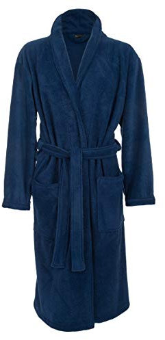 John Christian - Vestaglia da camera uomo, Blu (L)