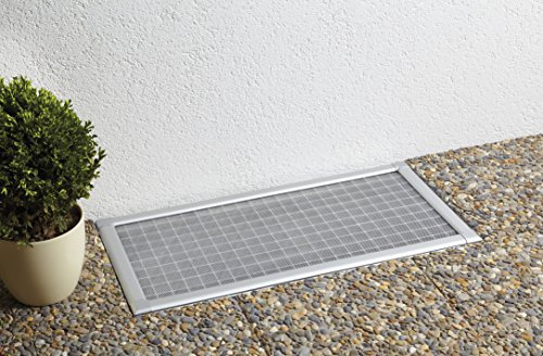 matrasa Profi Kellerschachtabdeckung aus Aluminum mit robustem Gewebe und runden Kanten (80 cm x 150 cm)