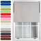 FURNISHED Roller Blinds Thermal Blackout Roller Blind - Trimmable Insulated UV Protection Child Safe Easy Fit Home Office Window Blinds, Grey, 240W x 165H cm