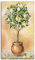 ARTLAND Wanddeko Leinwand Bilder auf Holz Wandbild 40x70 cm Hochformat Natur Botanik Pflanze Zitronen Baum Italien Toskana mediterran T5HE