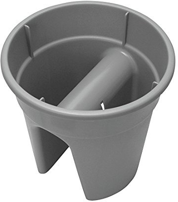 KHW 34132 Blumentopf Flowerclip, 3-er Set, grau
