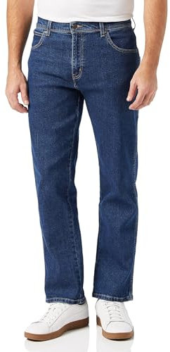 Wrangler Herren Durables Regular Fit Jeans, Darkstone, 42W / 32L