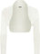 WearAll Ladies Long Sleeve Shrug Womens Bolero Cardigan Top - Cream - 8/10