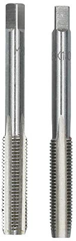 M8 x 1mm Metric Tap Set, Tungsten Steel, Taper and Plug Thread Cutter TD026