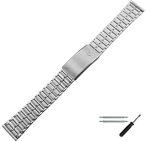 MARBURGER Uhrenarmband 18mm Edelstahl Silber - Werkzeug Montage Set 87303000020