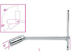 Beta 957 16 - Zündkerzenschlüssel mit Gelenk