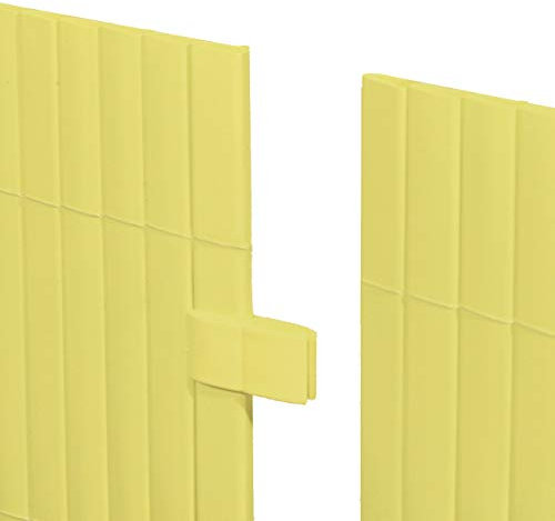 Videx-Mattenverbinder für Sichtschutzmatte Rügen, pastellgelb