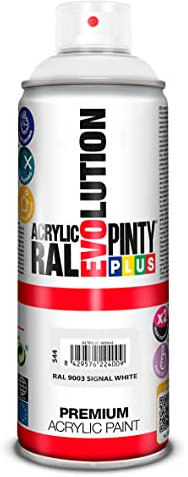 PINTURA EN SPRAY PINTYPLUS EVOLUTION 520CC RAL 9003 BLANCO SEÑALES