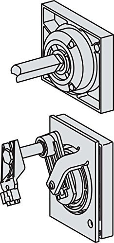 Schneider Electric 28944 Extanded Lateral Rot. Handle Red/Yellow, White