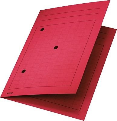 LEITZ Umlaufmappe, DIN A4, Manilakarton 320 g/qm, rot
