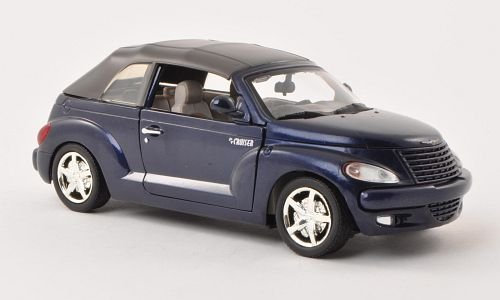 Chrysler PT Cruiser Convertible, metallic-dunkelblau, 0, Modellauto, Fertigmodell, Motormax 1:24