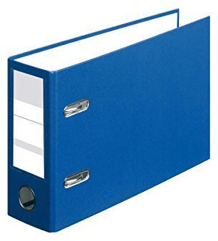 Ordner / quer / DIN A5 / 80mm breit / Farbe: blau