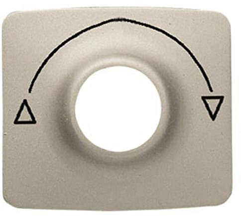 Niessen arco - Placa interruptor conmutador 2 polos serie arco blanco alpino