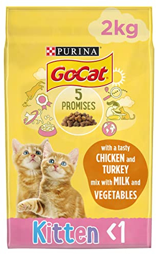 Go Cat Complete Kitten Dry Food with Chicken Milk and Vegetables, 2kg