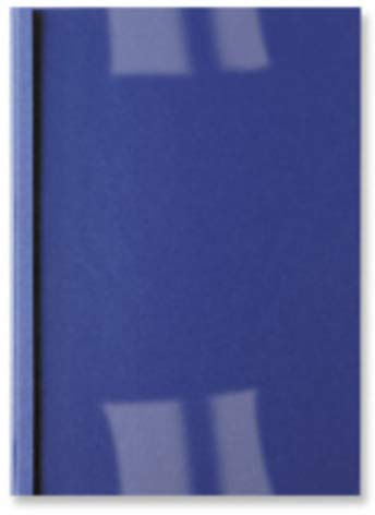 GBC® Thermobindemappe ThermaBind™ LeatherGrain, 250 g/m², transparenter Vorderdeckel, A4, 1,5 mm, für: 15 Blatt, dunkelblau (100 Stück), Sie erhalten 1 Packung á 100 Stück