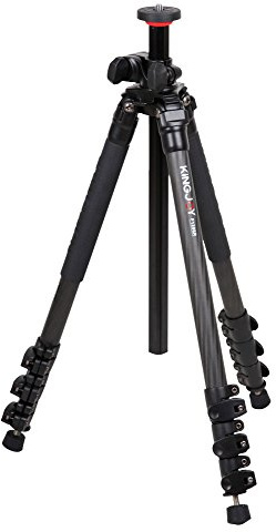 kingjoy vielseitig f1208r Professional 4 Abschnitte Kohlefaser Stativ mit Multi Winkel Mittelsäule und Stativtasche