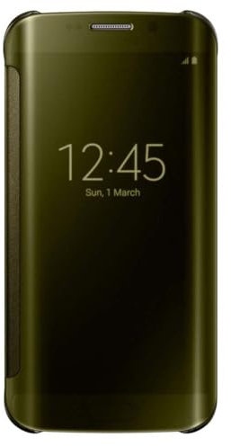 Samsung Clear View Etui pour Samsung Galaxy S6 Edge Or