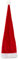 Ciffre Weihnachtsmützen Mütze Nikolausmütze Weihnachtsmütze - Lange Mütze Rot Plüsch