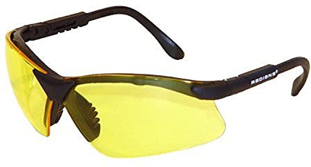 Radians Revelation - Gafas de tiro protectoras (lente amarillo ámbar/marco negro)