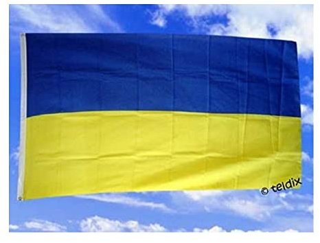 Fahne Flaggen UKRAINE OHNE WAPPEN 150x90cm