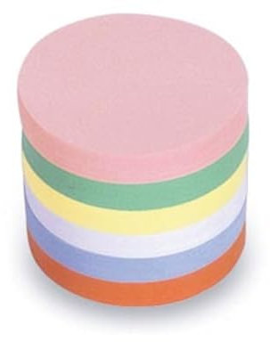 magnetoplan Moderationskarten, rund | Ø 100 mm | 250 Stück | Moderationskarten in 6 Pastellfarben | Für Meetings und Präsentationen | FSC-zertifiziert und kunststofffrei verpackt