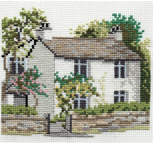 Bothy Threads DW14DD107 Dale Designs Dove House Counted Cross Stitch Kit 13.5x12.5cm