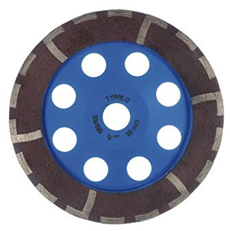 Tyrolit 405219 Diamant-Trockenschleifteller Premium DGAB, 125 mm x 18 mm x 22.2 mm