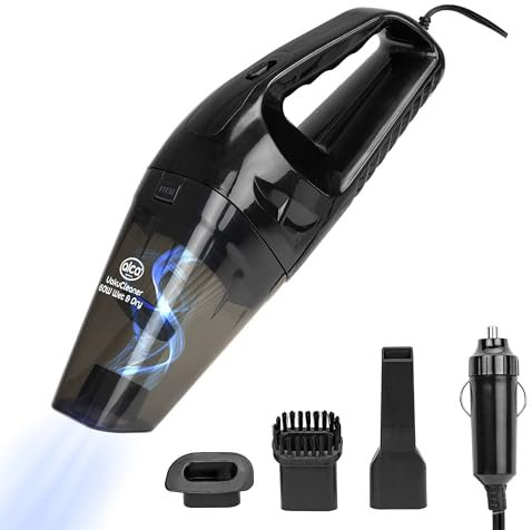 alca® Autostaubsauger 12V NASS/TROCKEN tragbarer Handstaubsauger 12 V waschbarer HEPA Filter