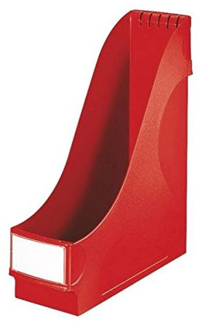 8er Sparpack Leitz 2425 Stehsammler, extrabreit, A4, sehr stabil und standsicher (8, rot)